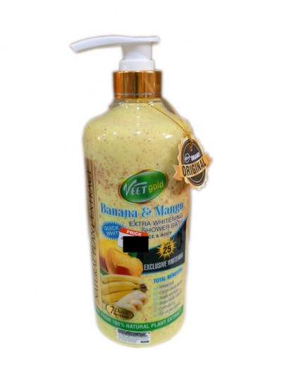 Banan and mango extra whitening shower bath (veetgold)