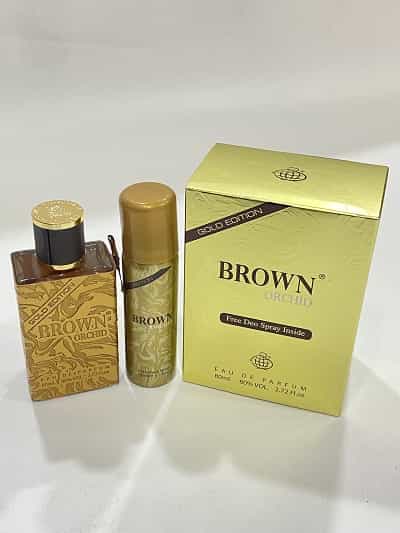 brown orchid perfume for men (gold edition)
